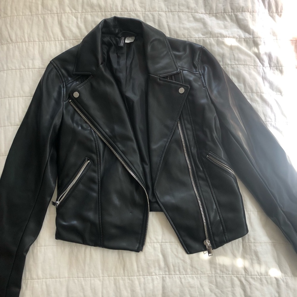 Faux leather jacket